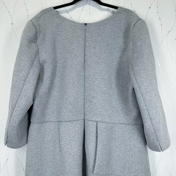 Badgley Mischka Heather Gray Scuba Dress $365 - Picture 11 of 14